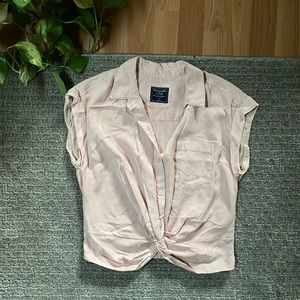 Abercrombie and Fitch Sleeveless Button Up